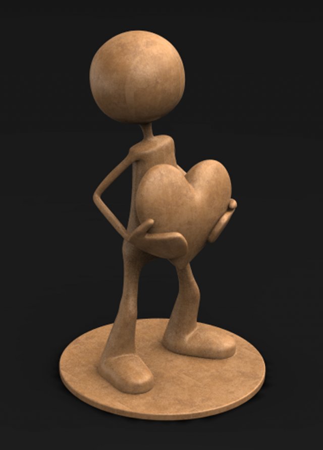 character love Model 3D .c4d .max .obj .3ds .fbx .stl .blend