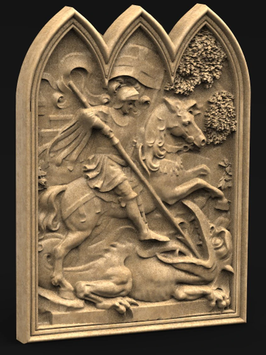 saint george 3D Model .c4d .max .obj .3ds .fbx .stl .blend