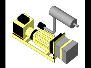 motogenerador 3D Model