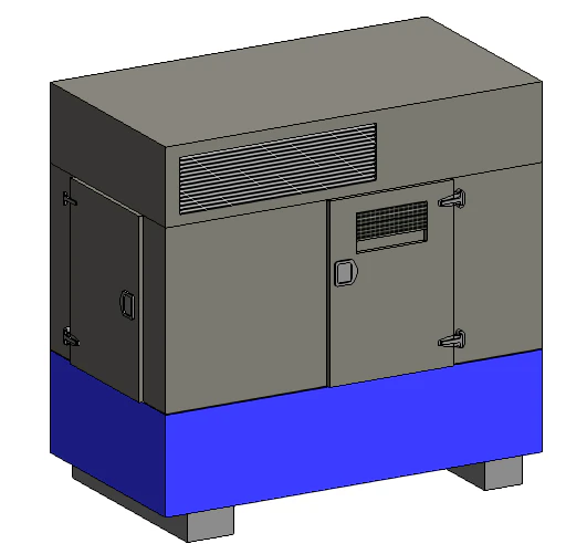 motogenerador 3D Model .c4d .max .obj .3ds .fbx .stl .blend 