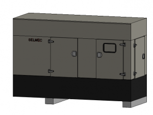 motogenerador Modelo 3D