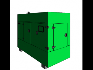 motogenerador 3D Model