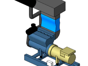 motogenerador 3D Model