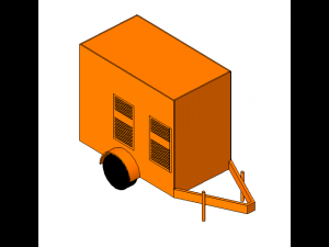 motogenerador 3D Модель