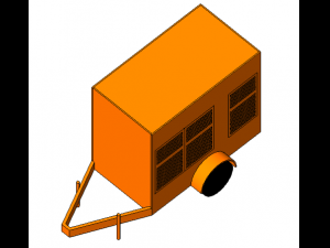 motogenerador 3D मॉडल
