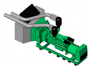 motogenerador 3Dモデル