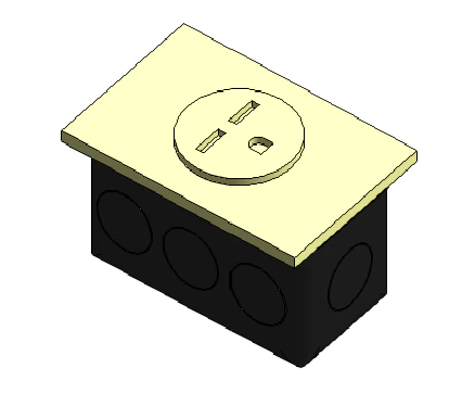 tomacorriente Modelo 3D .c4d .max .obj .3ds .fbx .stl .blend 