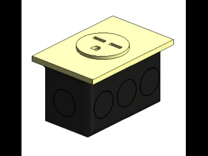 tomacorriente Modelo 3D