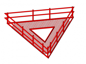 soporte tipo avion 3D Model
