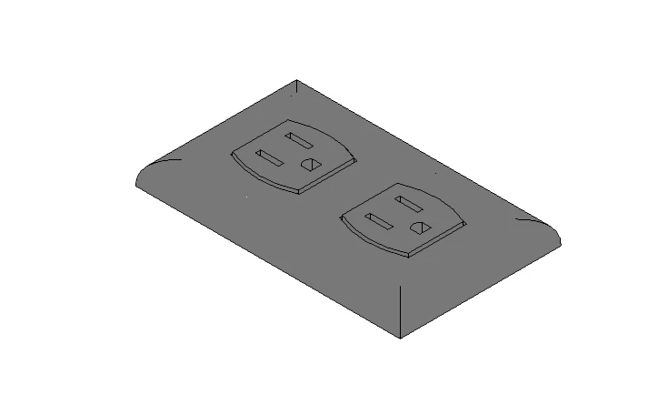 tomacorriente 3D Model .c4d .max .obj .3ds .fbx .stl .blend