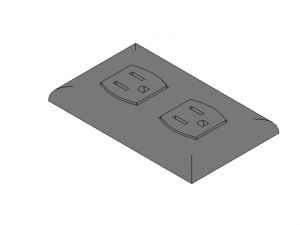 tomacorriente Modelo 3D