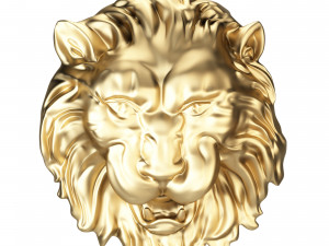 lions head Modello 3D