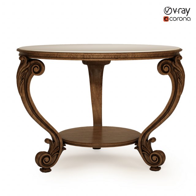 Classic table 3D Modell .c4d .max .obj .3ds .fbx .stl .blend