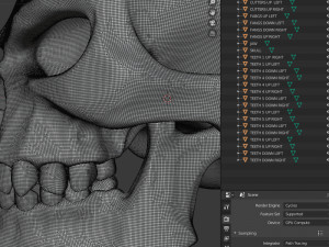 stylized skull 3D 모델