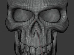 stylized skull 3D Model