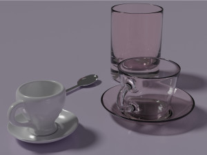 set of dishes 3D 모델
