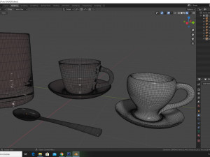 set of dishes 3D 모델