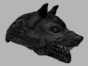 zombie wolf Model 3D
