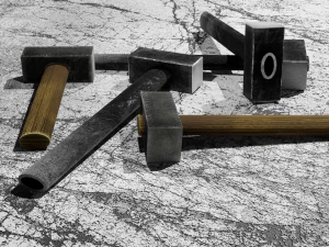 sledgehahher and hammer 3D Model