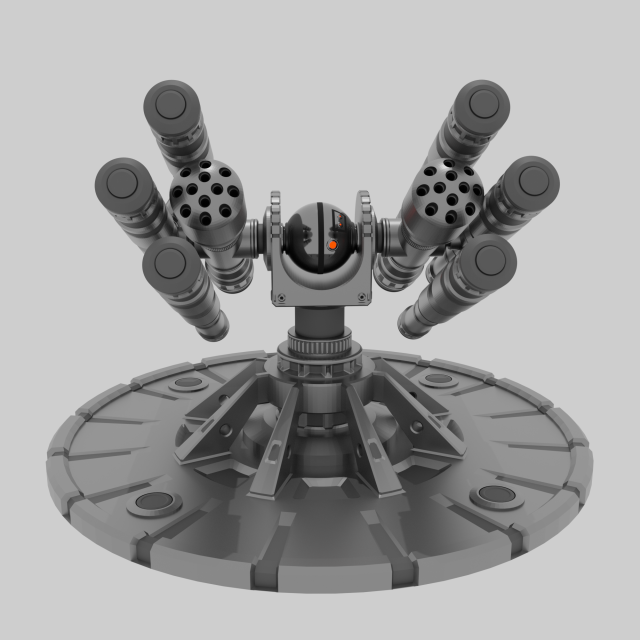 rocket launcher Model 3D .c4d .max .obj .3ds .fbx .stl .blend 