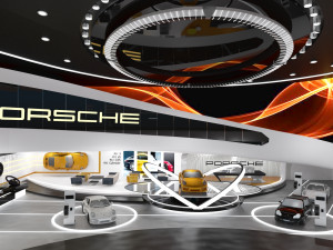 Car showroom 3D Model