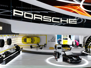 Car showroom 3D Model