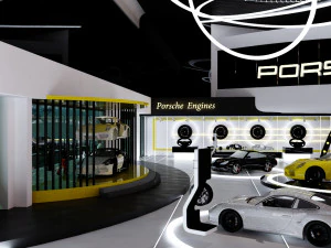 Car showroom 3D Model