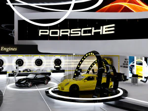 Car showroom 3D Model