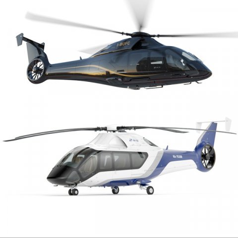 Helicopter Model 3D .c4d .max .obj .3ds .fbx .stl .blend