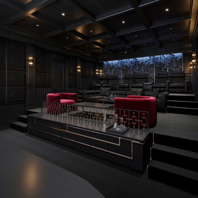 Cinema Modelo 3D .c4d .max .obj .3ds .fbx .stl .blend 