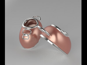 baby shoe charm 3D Model