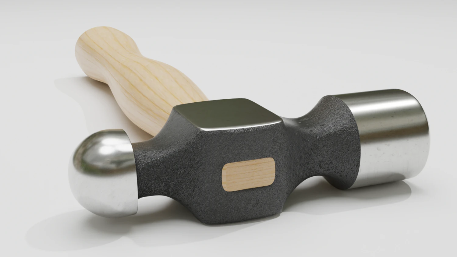 ball peen hammer 3D Model .c4d .max .obj .3ds .fbx .stl .blend 