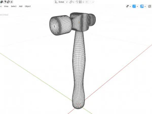 ball peen hammer 3D Model