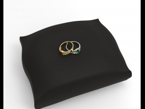 ring with ruby 3D मॉडल