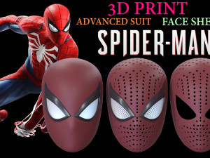 SPIDER MAN FACESHELL FOR 3D PRINTING-STL FBX ZTL 3D Print Model