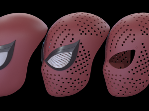 SPIDER MAN FACESHELL FOR 3D PRINTING-STL FBX ZTL 3D Принт Модель