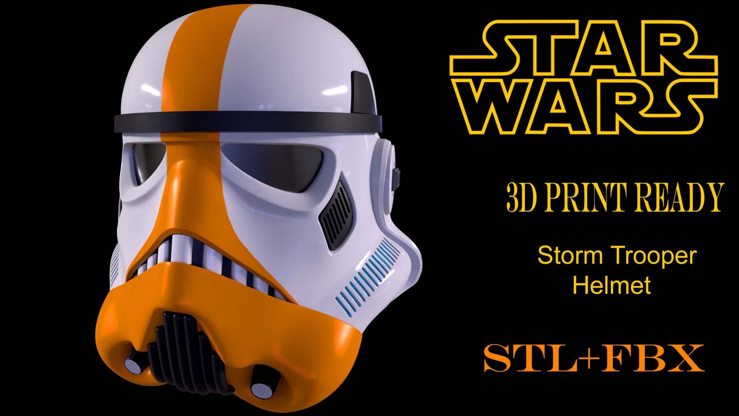 Storm Trooper Helmet-Ready To Print FBX STL 3D Print Model .c4d .max .obj .3ds .fbx .stl .blend 