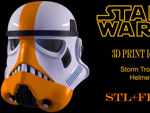 Capacete Storm Trooper pronto para imprimir FBX STL Modelo de Impressão 3D