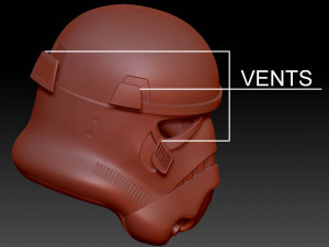 Storm Trooper Helmet-Ready To Print FBX STL Model Cetak 3D