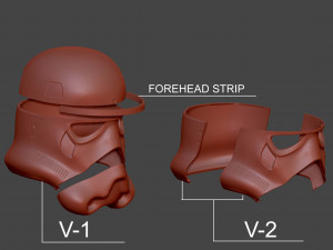 Storm Trooper Helmet-Ready To Print FBX STL Model Cetak 3D