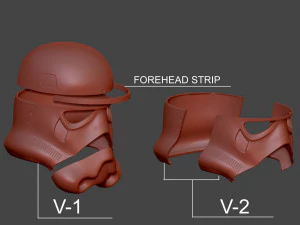 Storm Trooper Helmet-Ready To Print FBX STL 3D Print Model