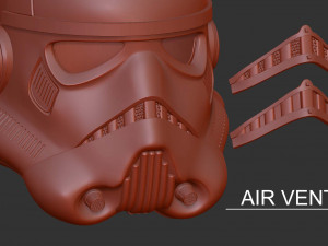 Storm Trooper Helmet-Ready To Print FBX STL Model Cetak 3D