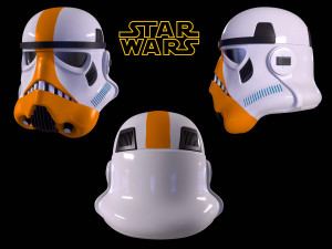 Storm Trooper Helmet-Ready To Print FBX STL Model Cetak 3D