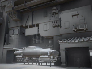 cidade ciberpunk Modelo 3D