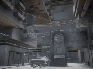 cyberpunk city 3Dモデル