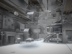 cyberpunk city Modelo 3D