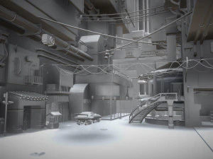 cidade ciberpunk Modelo 3D