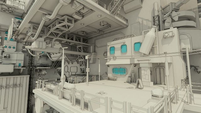 cyberpunk city Modelo 3D .c4d .max .obj .3ds .fbx .stl .blend 