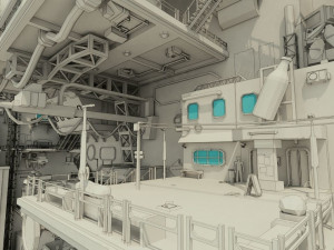 cyberpunk city 3Dモデル