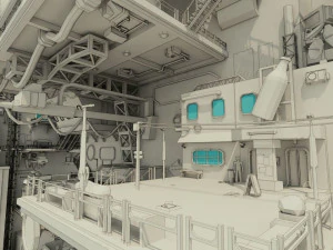 città cyberpunk Modello 3D